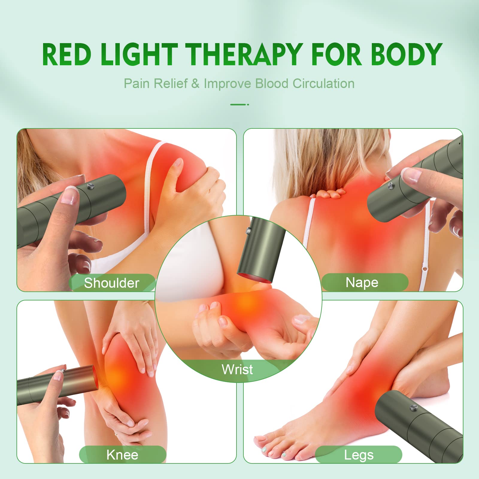 Red Light Therapy Device- Upgraded 5 in 1Red Infrared Light Machine for Body Joints & Muscles Pain Relief cippaer