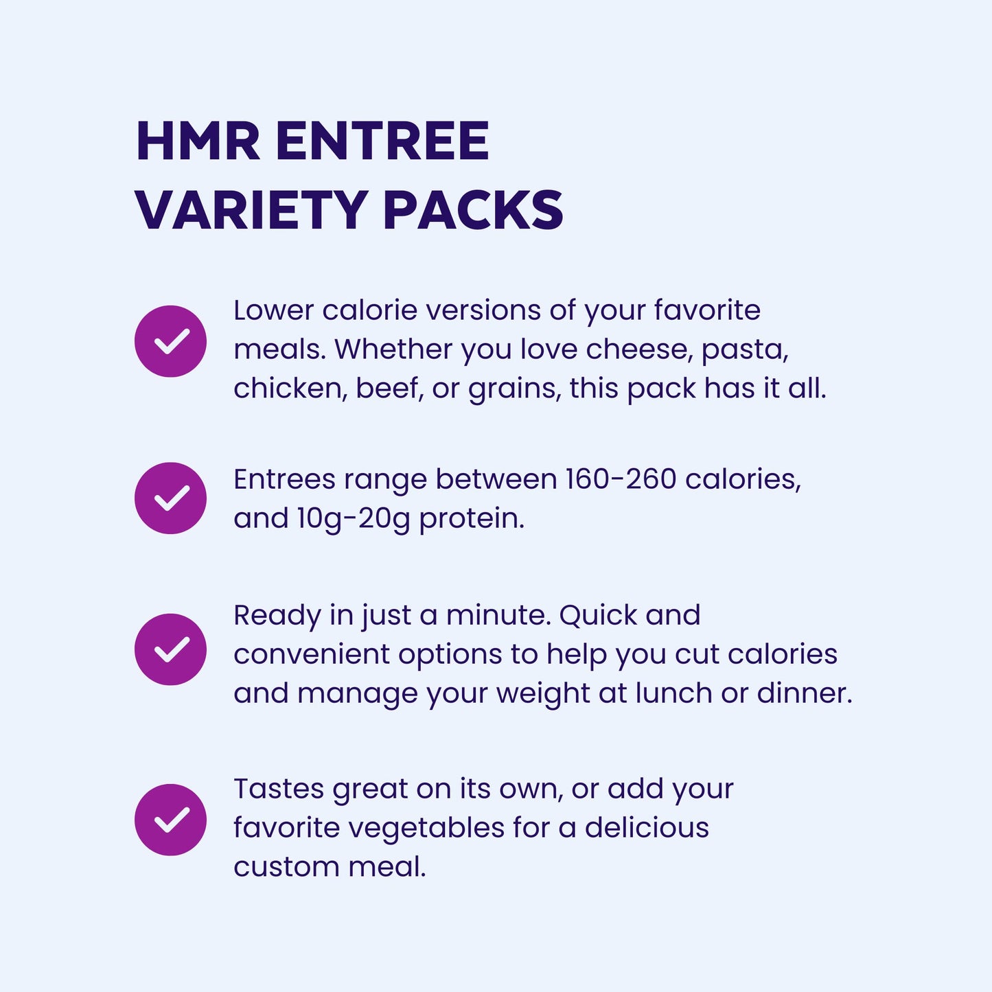 HMR Top 5 Entrée Pack | Pre-packaged Lunch or Dinner to Support Weight Loss | Pack of 5