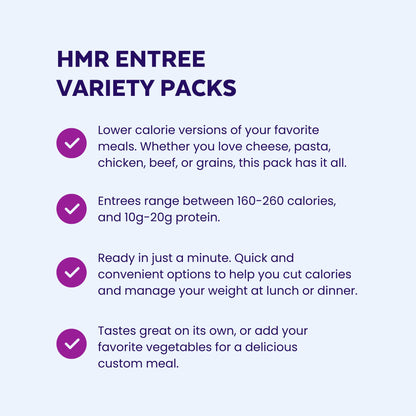 HMR Top 5 Entrée Pack | Pre-packaged Lunch or Dinner to Support Weight Loss | Pack of 5