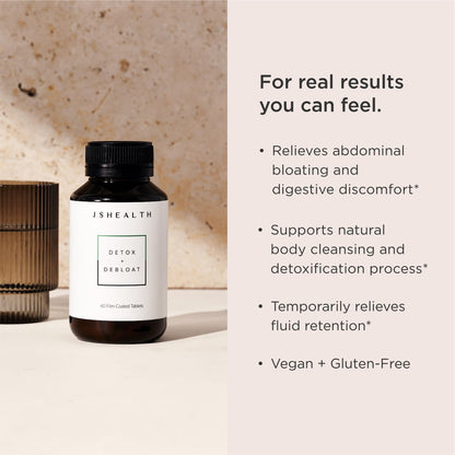 JSHealth Vitamins Detox and Debloat Liver Health Formula | Liver Detox Pills | Debloating
