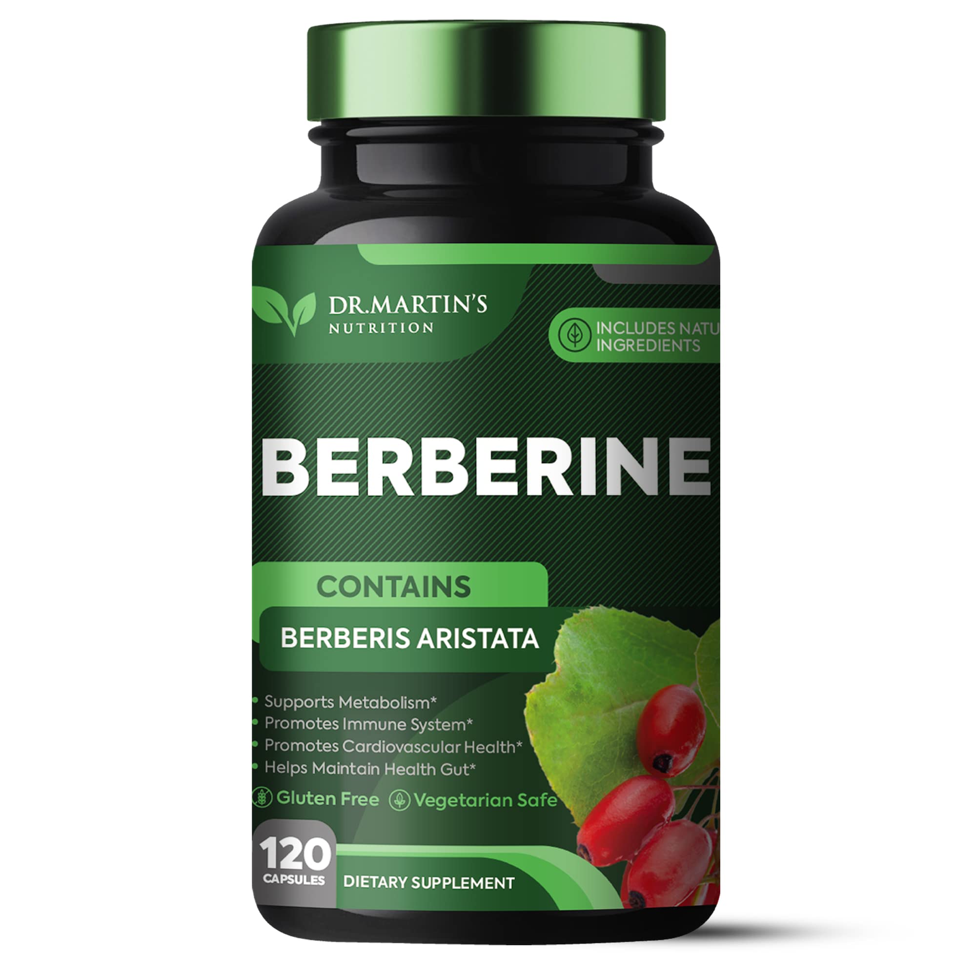 Potent 1200mg Berberine Supplement | 120 Capsules | Berberine HCL Supplement For Healthy