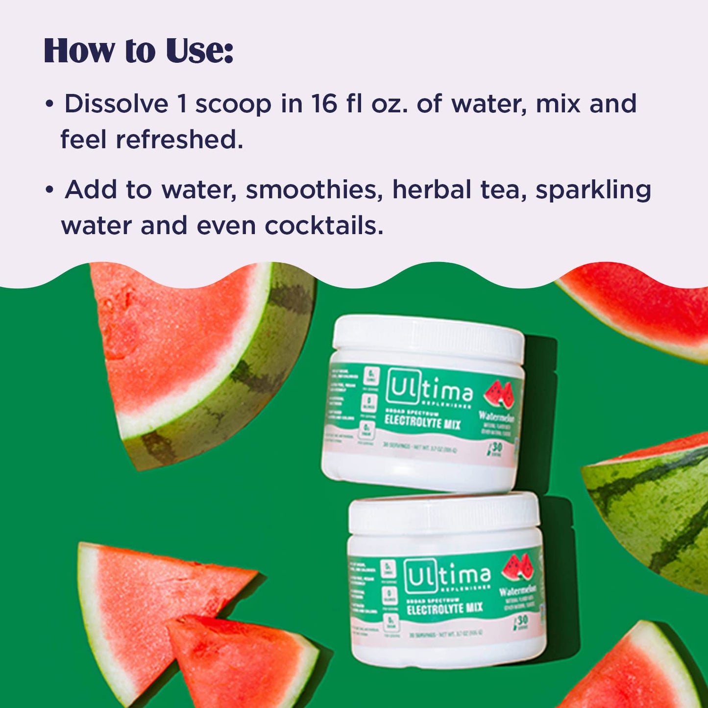 Ultima Replenisher Hydration Electrolyte Powder- 30 Servings- Keto & Sugar Free