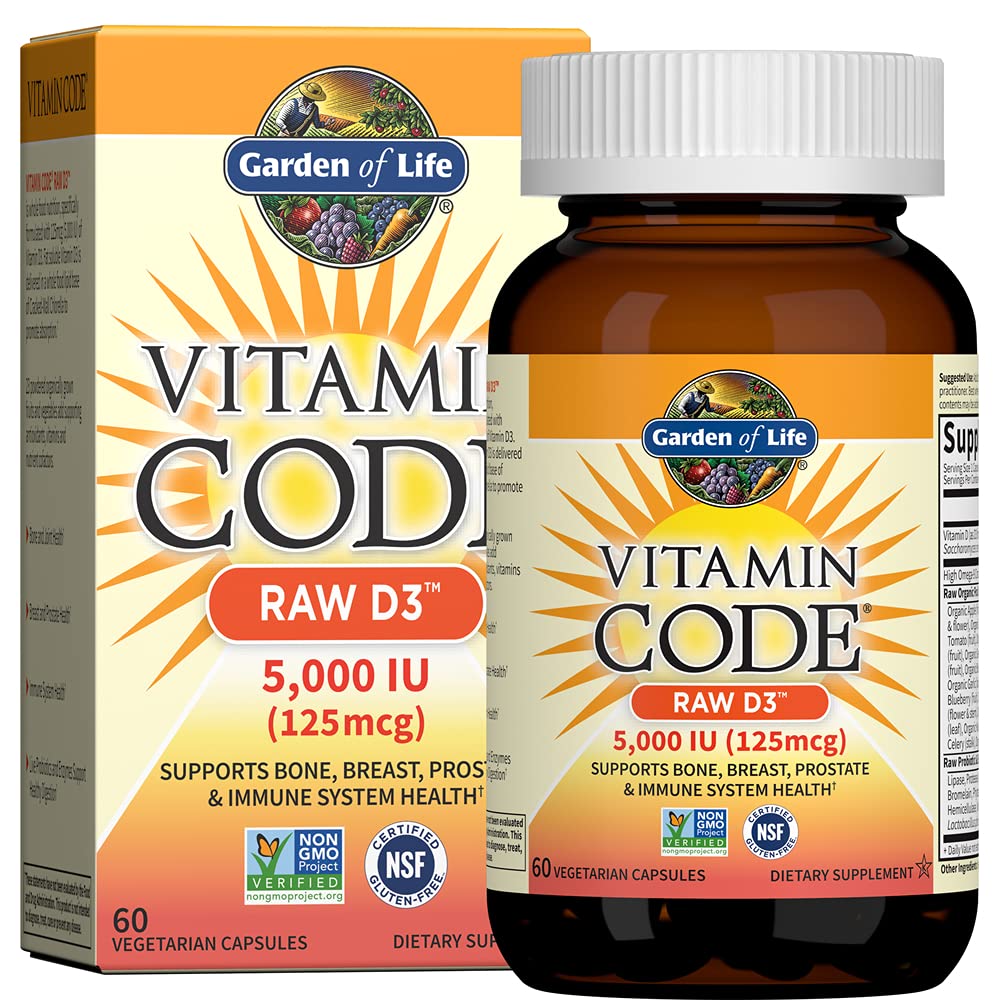 Garden of Life Organics Prenatal Vitamin: Folate for Energy & Healthy Fetal Development & Vitamin D Garden of Life