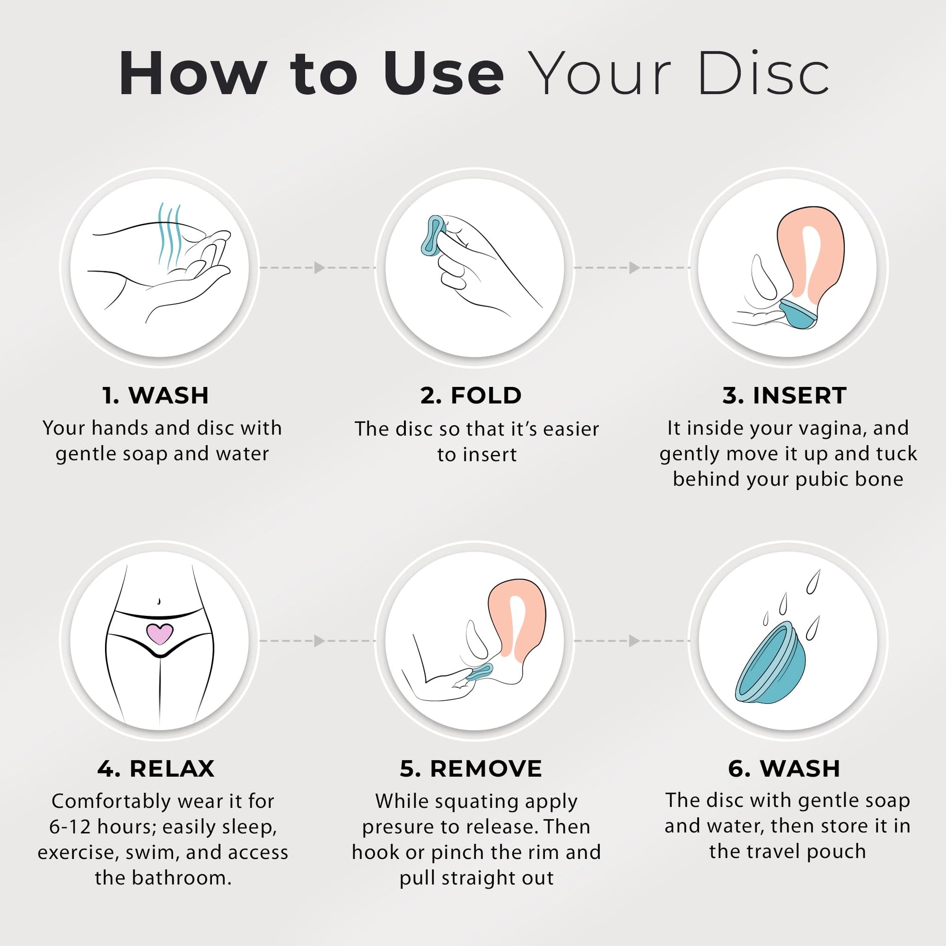 Ecoblossom Reusable Menstrual Disc - Large Menstrual Cup - Soft Period Disc for Women Designed EcoBlossom