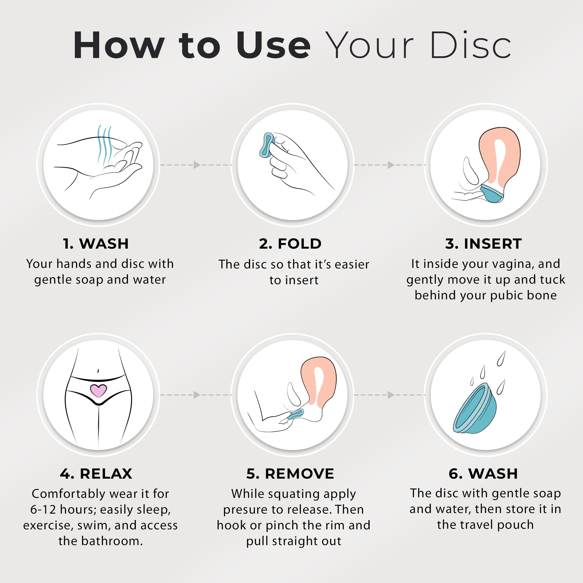 Ecoblossom Reusable Menstrual Disc - Large Menstrual Cup - Soft Period Disc for Women Designed EcoBlossom