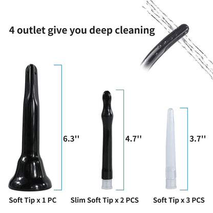 TopQuaFocus 14.5OZ Large Enema Bulb Kit Douche Bulb for Men Women Colon Cleaning Feminine