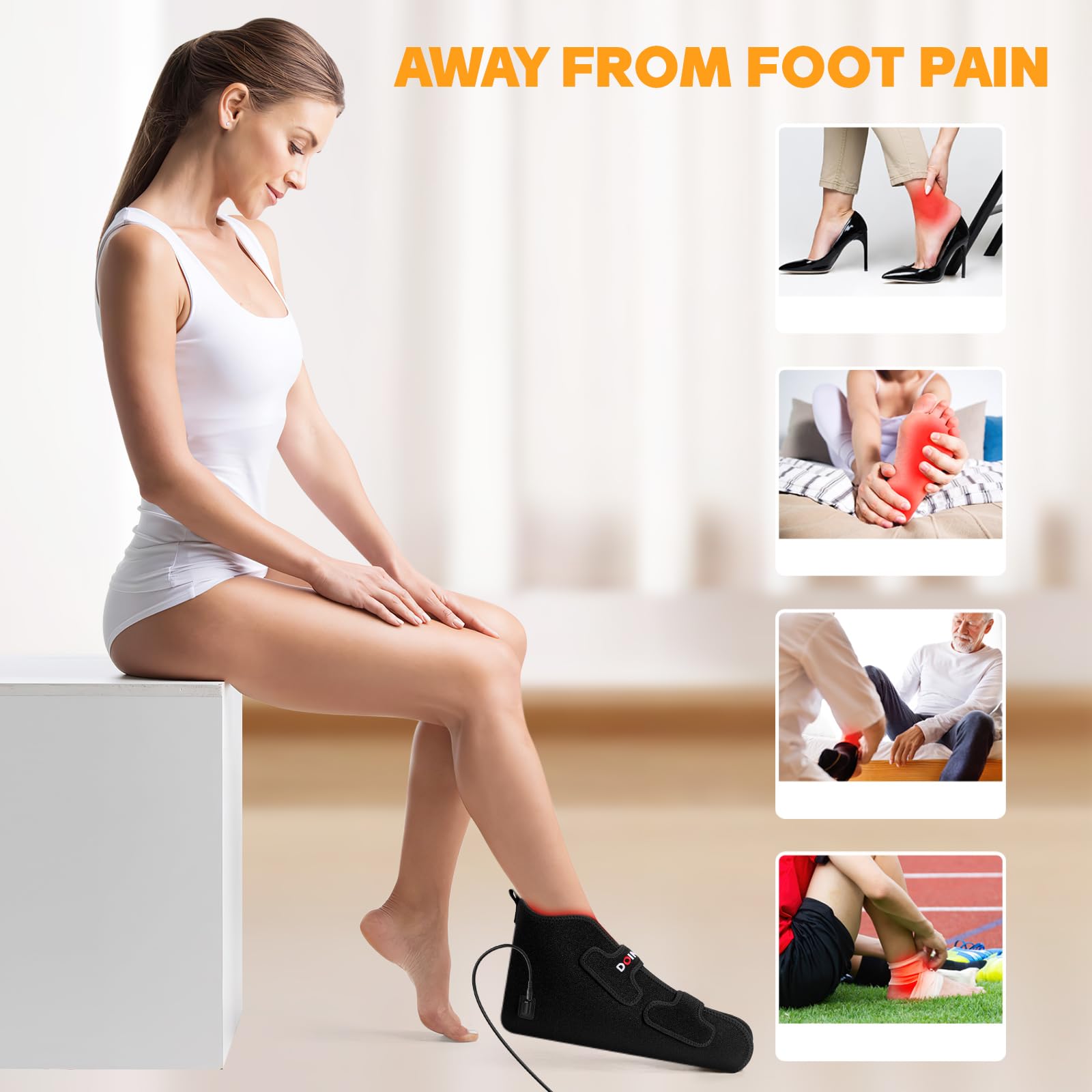 Doinart Red Light & Infrared Therapy for Feet—Infrared Light Therapy Feet for Neuropathy Shoe Wraps Toes Doinart