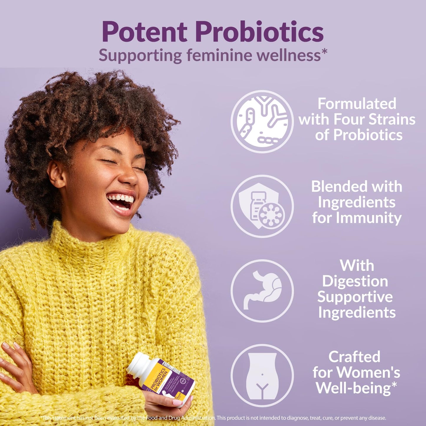 Complete Vaginal Probiotics for Women - w/Added Cranberry, D-mannose to Promote