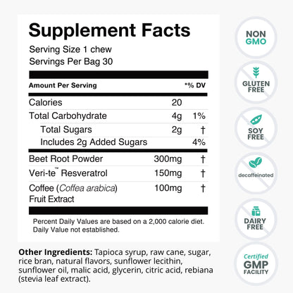 humanN SuperBeets SuperBeets Heart Chews & Memory + Focus Chews & Neo40 Daily Bundle