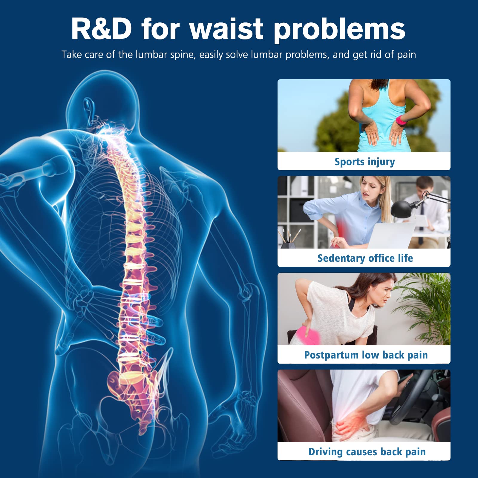 Red Light Therapy Infrared Light Therapy Heating Wrap Belt for Body Back Knee Shoulder Waist Muscle Pain AKYSUN