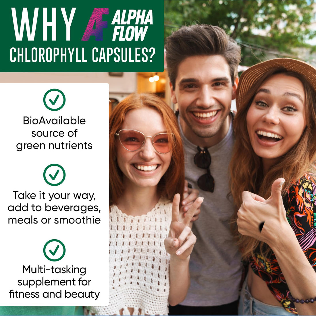 Chlorophyll Capsules 600 mg - Natural Chlorophyll Pills for Women & Men - Highly BioAvailable
