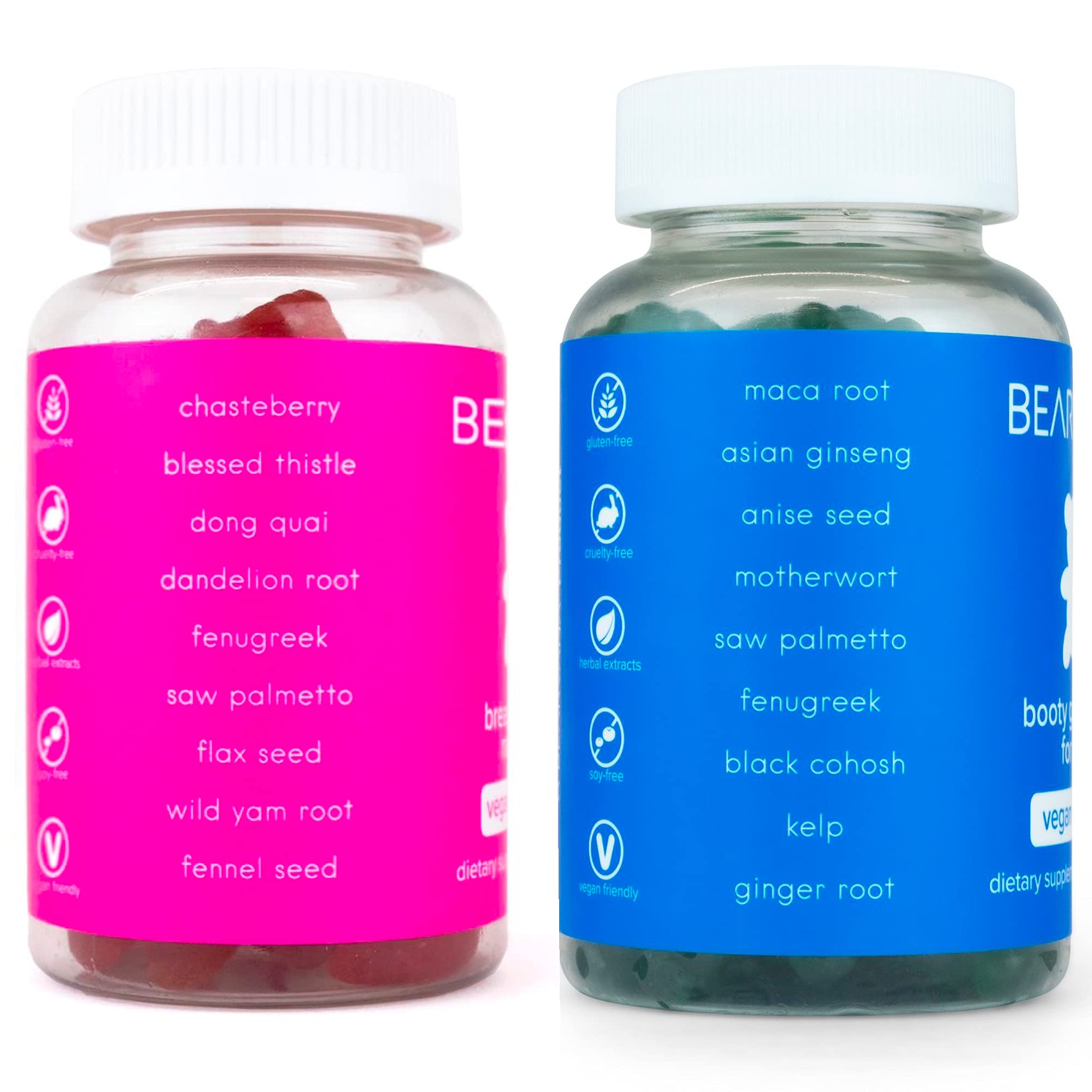 BEARVANA Gummies Combo Pack - Chest and Bum Gummies - Workout Aid - Women’s BEARVANA