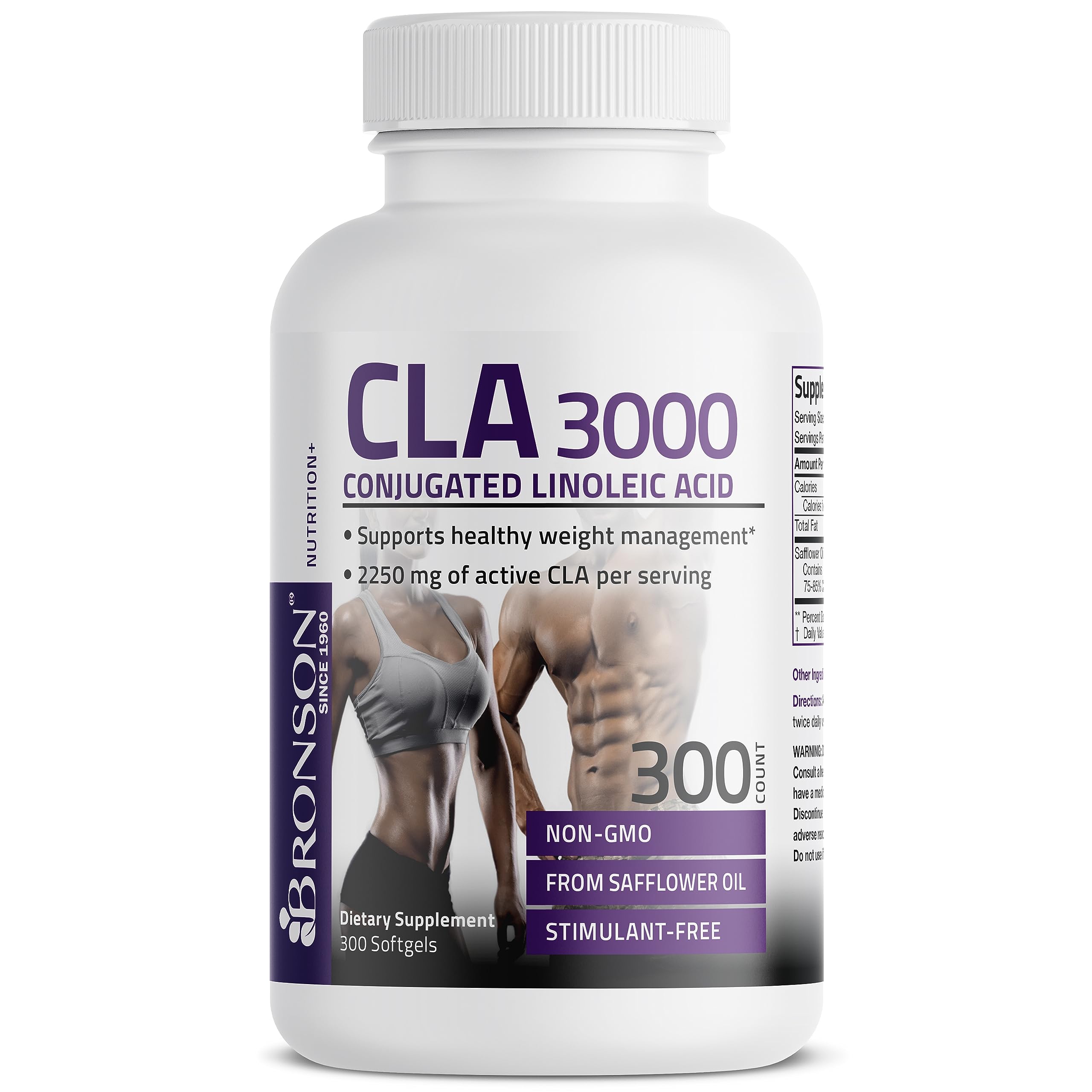 Bronson CLA 3000 Extra High Potency Supports Healthy Weight Managem