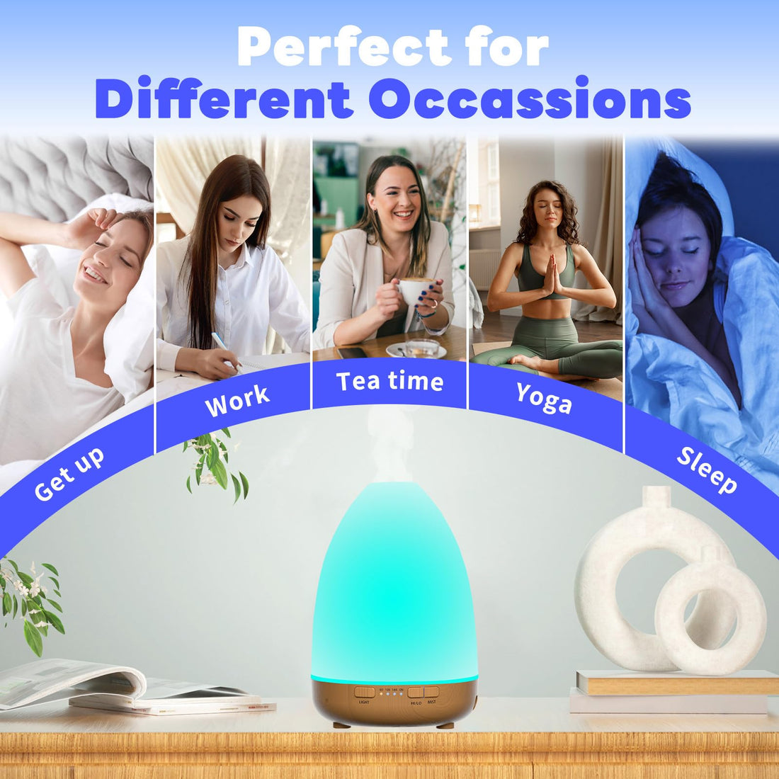 200ml Essential Oil Diffuser, Aromatherapy Diffuser,Enhanced Essential Oil Diffuser, Cool Mist Humidifier
