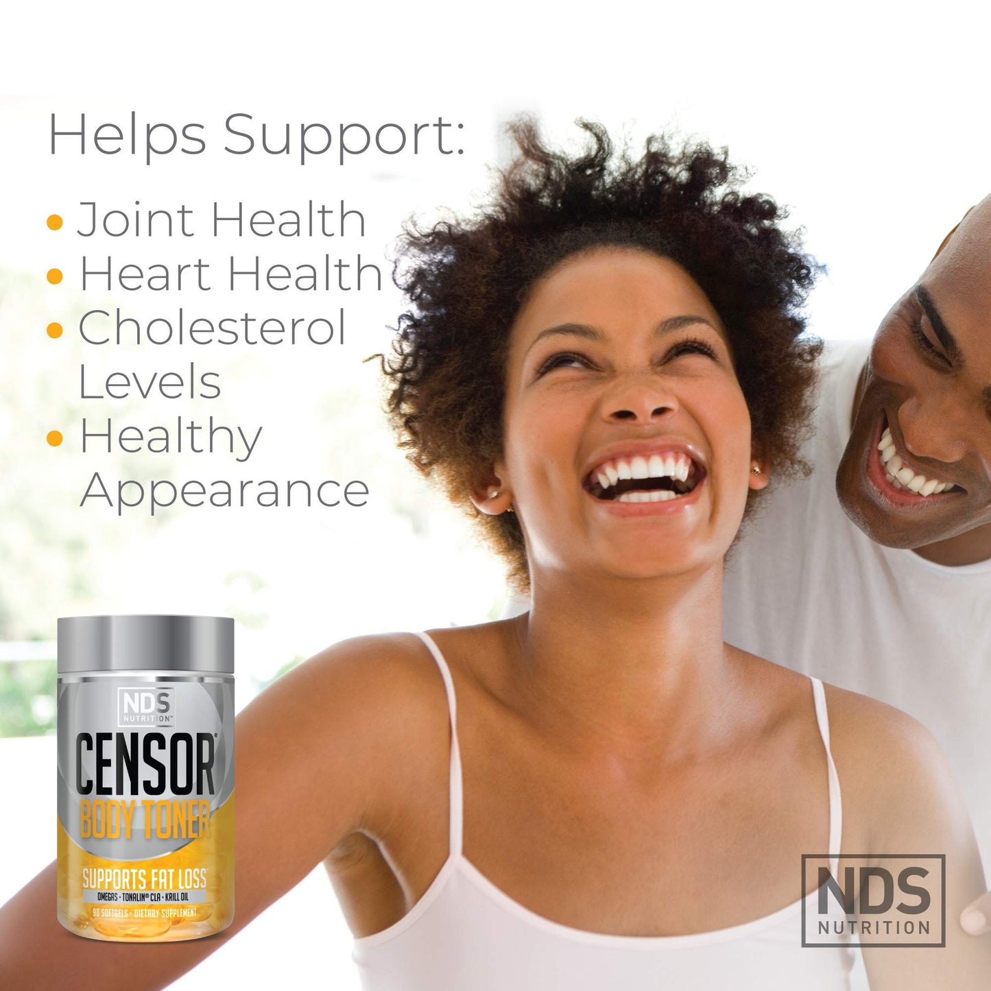 Censor NDS Nutrition Fat Loss and Body Toner with CLA, Fish Oil, Safflower and Omega 3-6-9 Blend