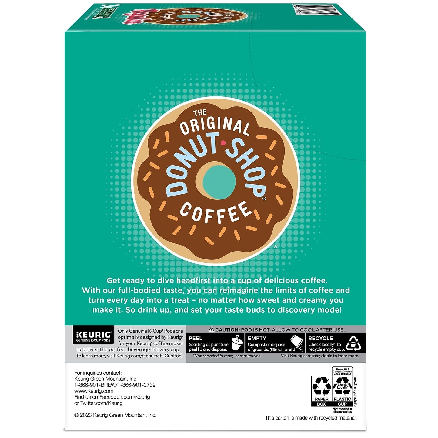 The Original Donut Shop Regular Keurig Single-Serve K-Cup Pods, Medium Roast Coffee