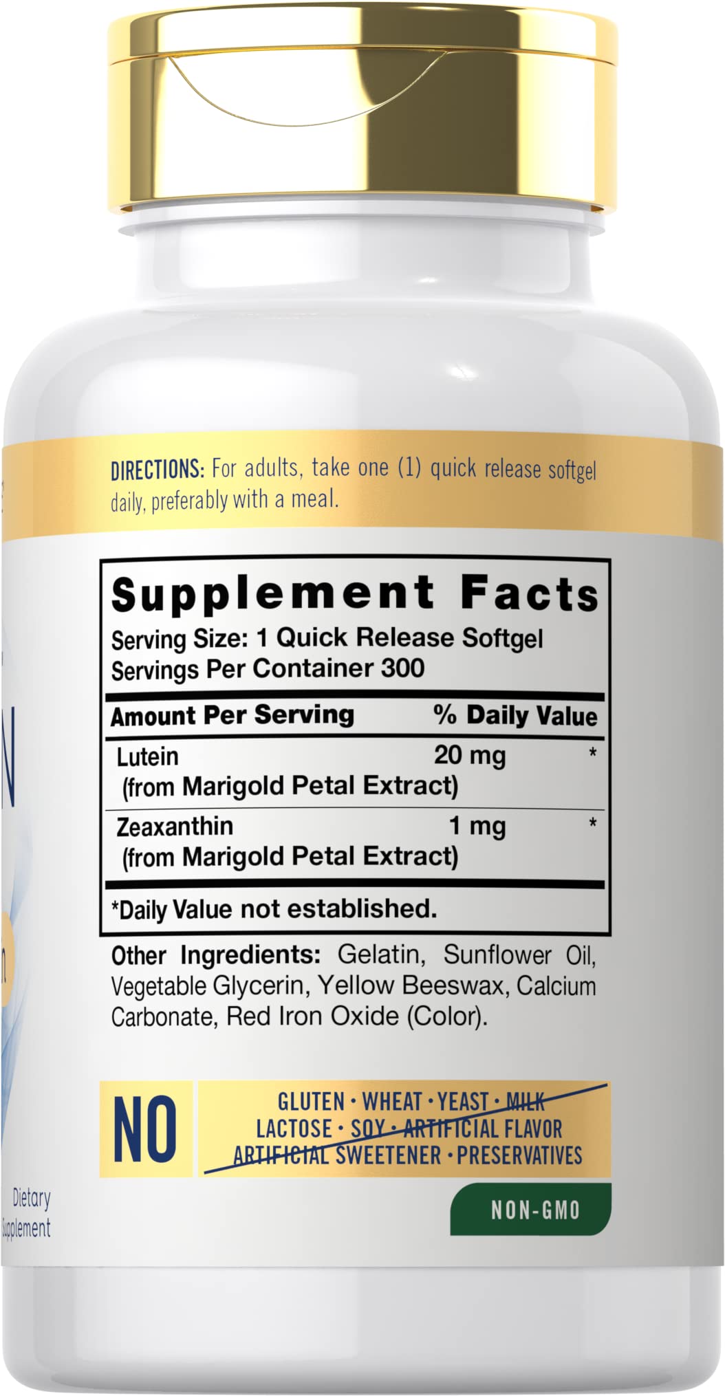 Carlyle Lutein and Zeaxanthin 20mg | 300 Softgels | Eye Health Vitamins