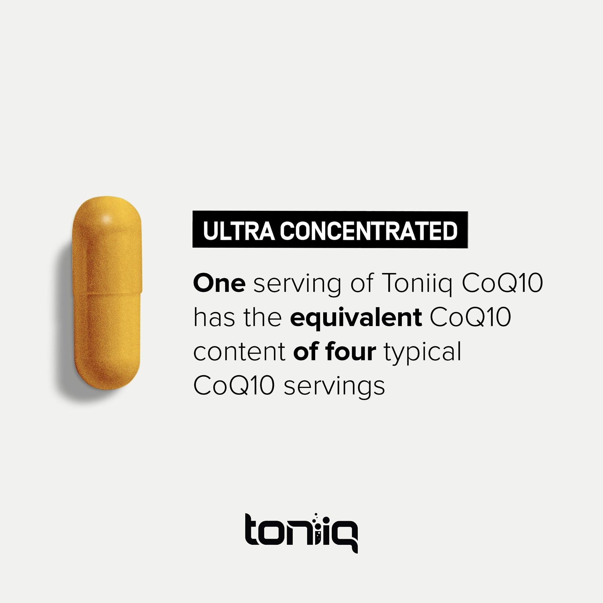 Ultra High Purity CoQ10 400mg - 98% Purified Third-Party Tested CoQ10 Supplement Toniiq