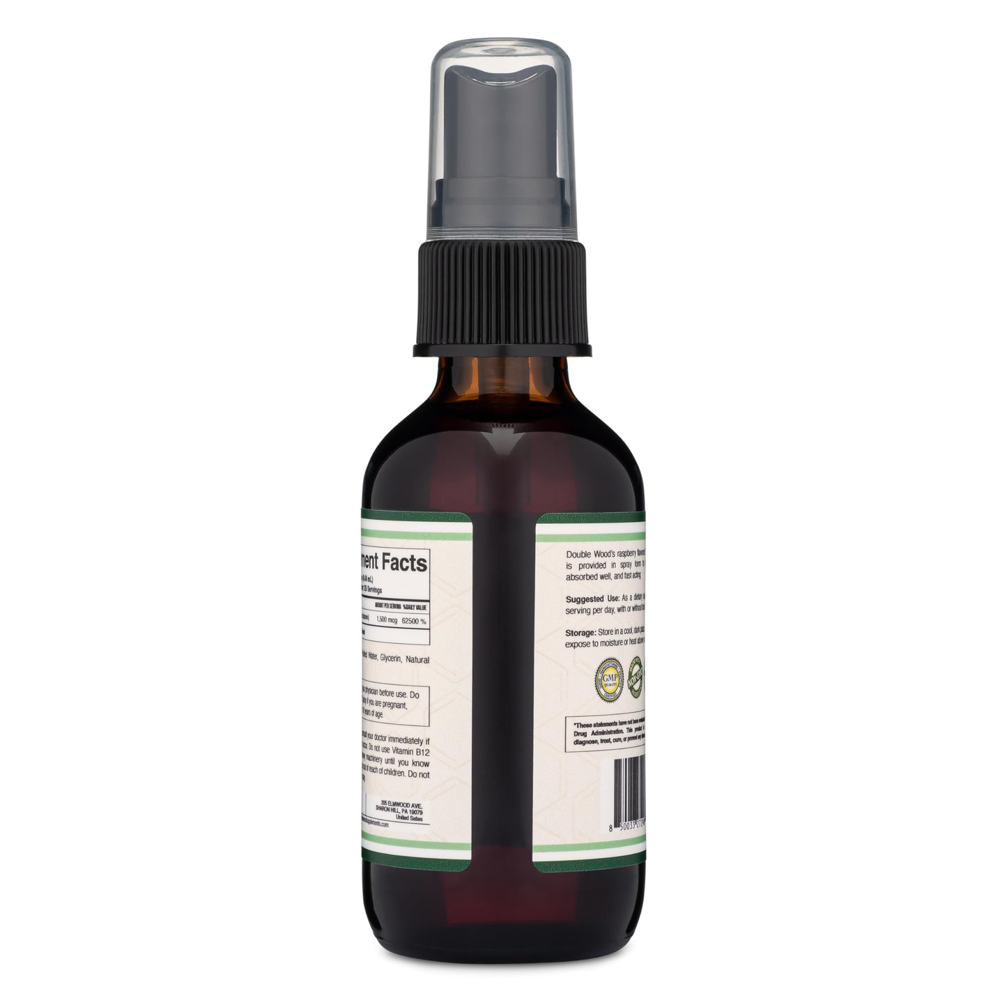 Vitamin B12 Sublingual Spray (2 Spray Dose of Vitamin 12 1000mcg, 3 Spray Serving Size