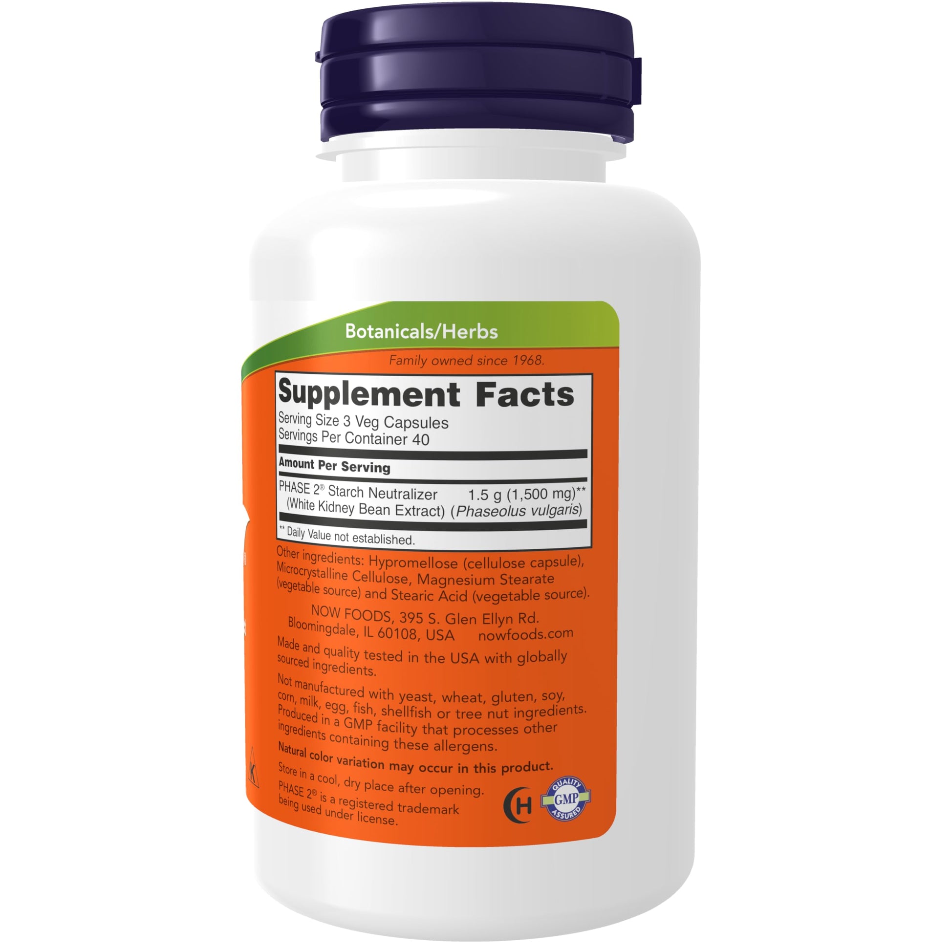 NOW Supplements, Phase 2® (White Kidney Bean Extract) 500 mg, Weight Management NOW