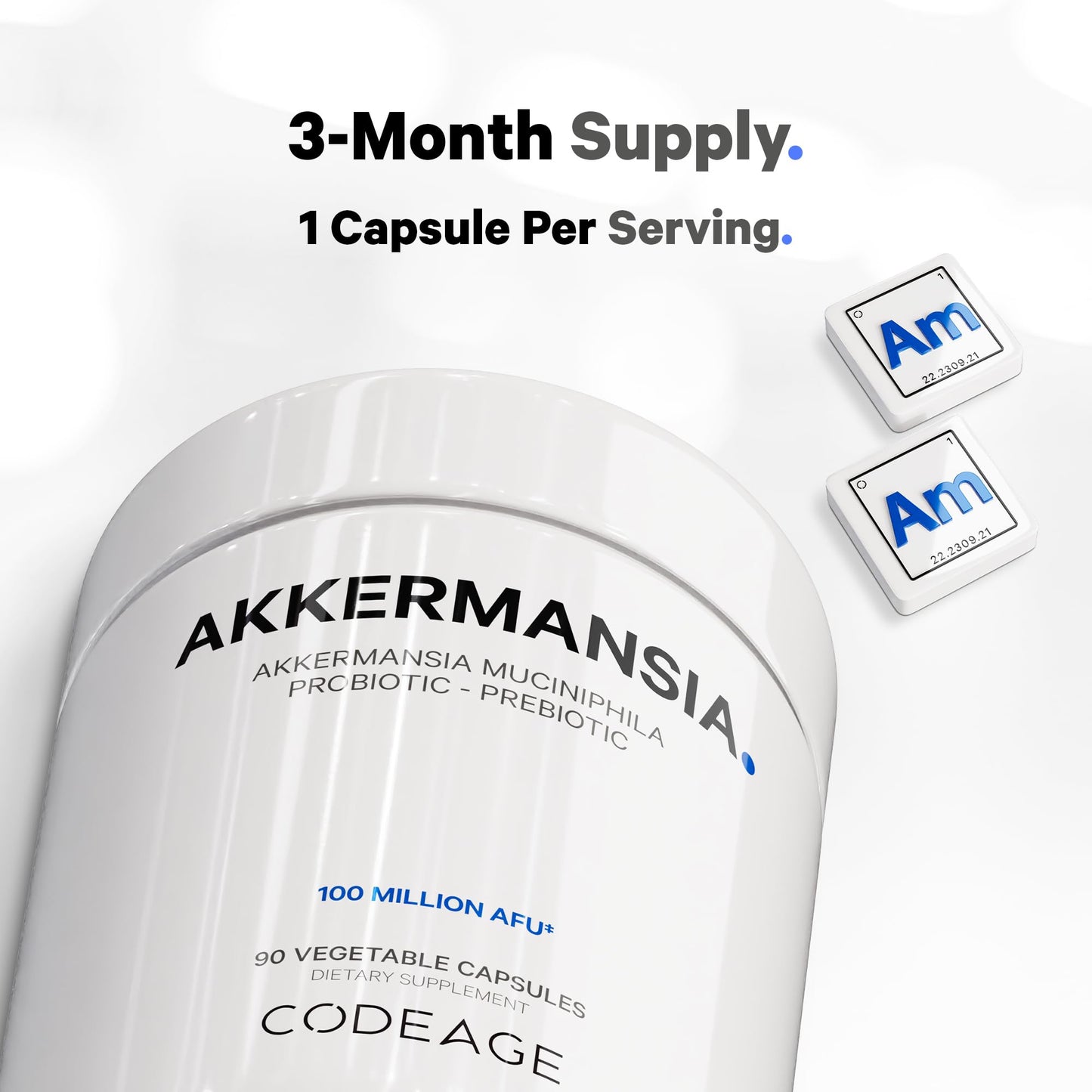 Codeage Akkermansia Muciniphila Probiotic Supplement - 3-Month Supply of Akkermansia
