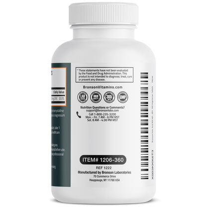 Bronson Folic Acid 800 MCG Supports Prenatal Development, 1 Year Supply, Non-GMO