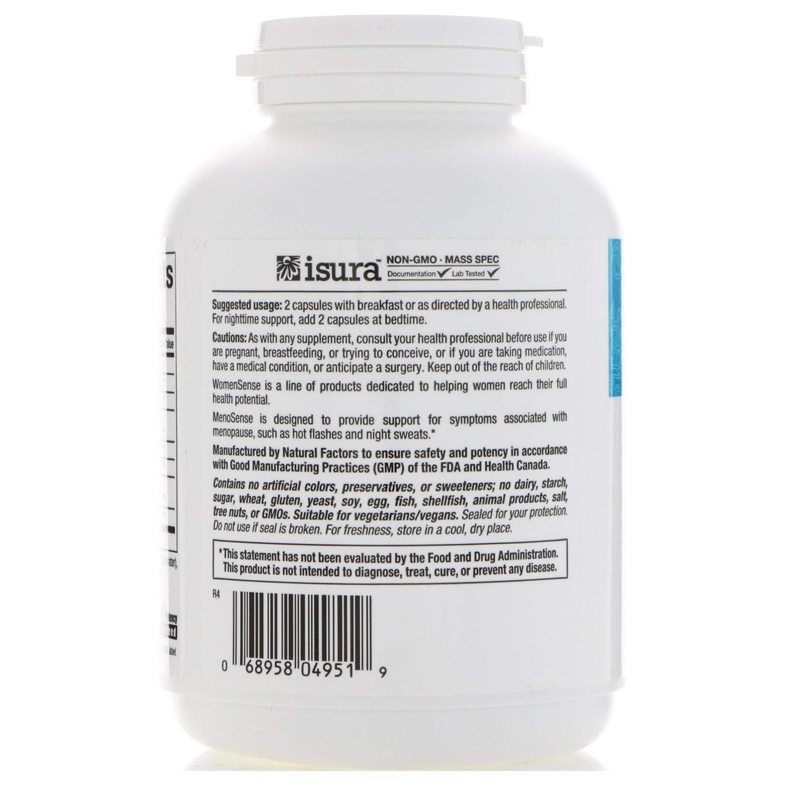 Natural Factors - MenoSense 180 VCAP Natural Factors