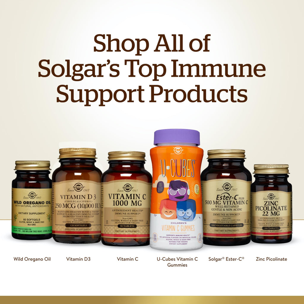 Solgar Vitamin C 1000mg - Healthy Immune System - Helps Fight Free Radicals - Vegan