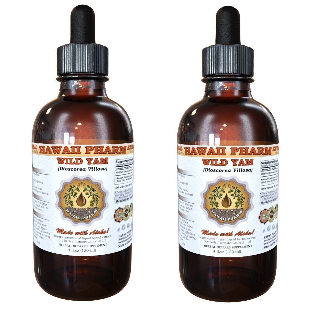 Wild Yam Liquid Extract, Wild Yam (Dioscorea Villosa) Tincture 2x4 oz