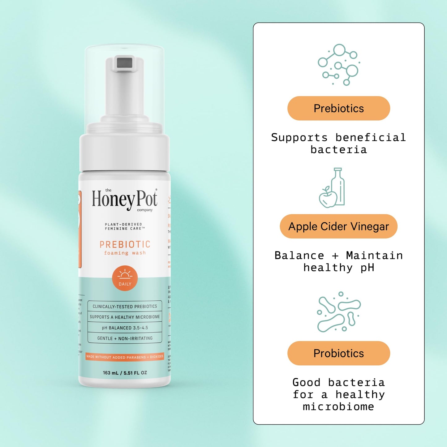 The Honey Pot Company - Prebiotic Feminine Wash - Herbal Infused Feminine Hygiene Wash