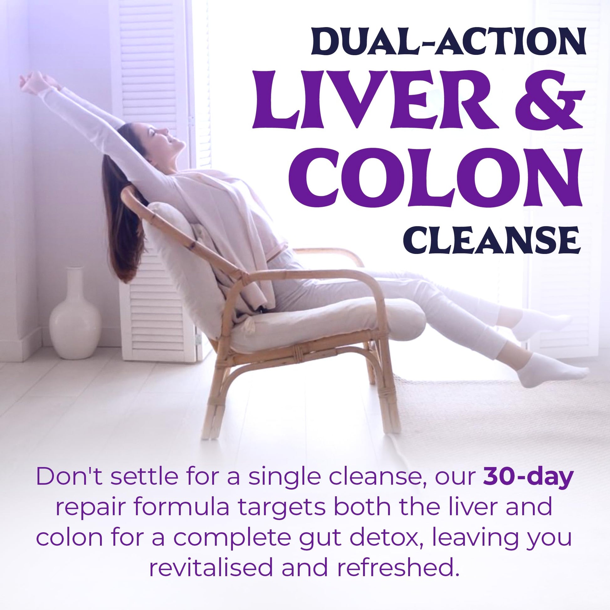 Liver Cleanse Detox & Repair with Colon Cleanse - Milk Thistle, Dandelion Root, Psyllium Husk Fiber Nutreb