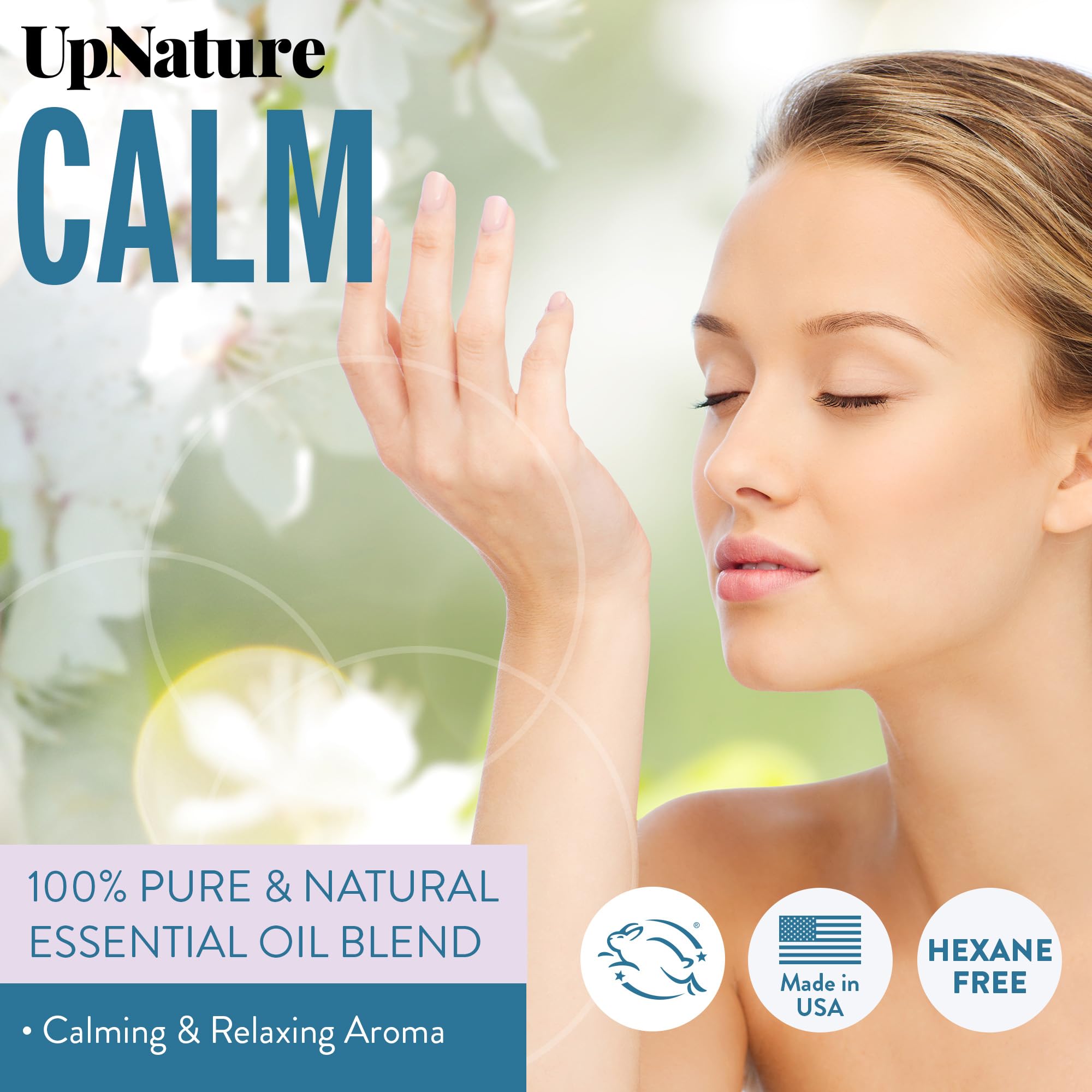 UpNature Calm Essential Oil Roll On Blend – Stress Relief & Relaxation Gifts for Women – Calming UpNature
