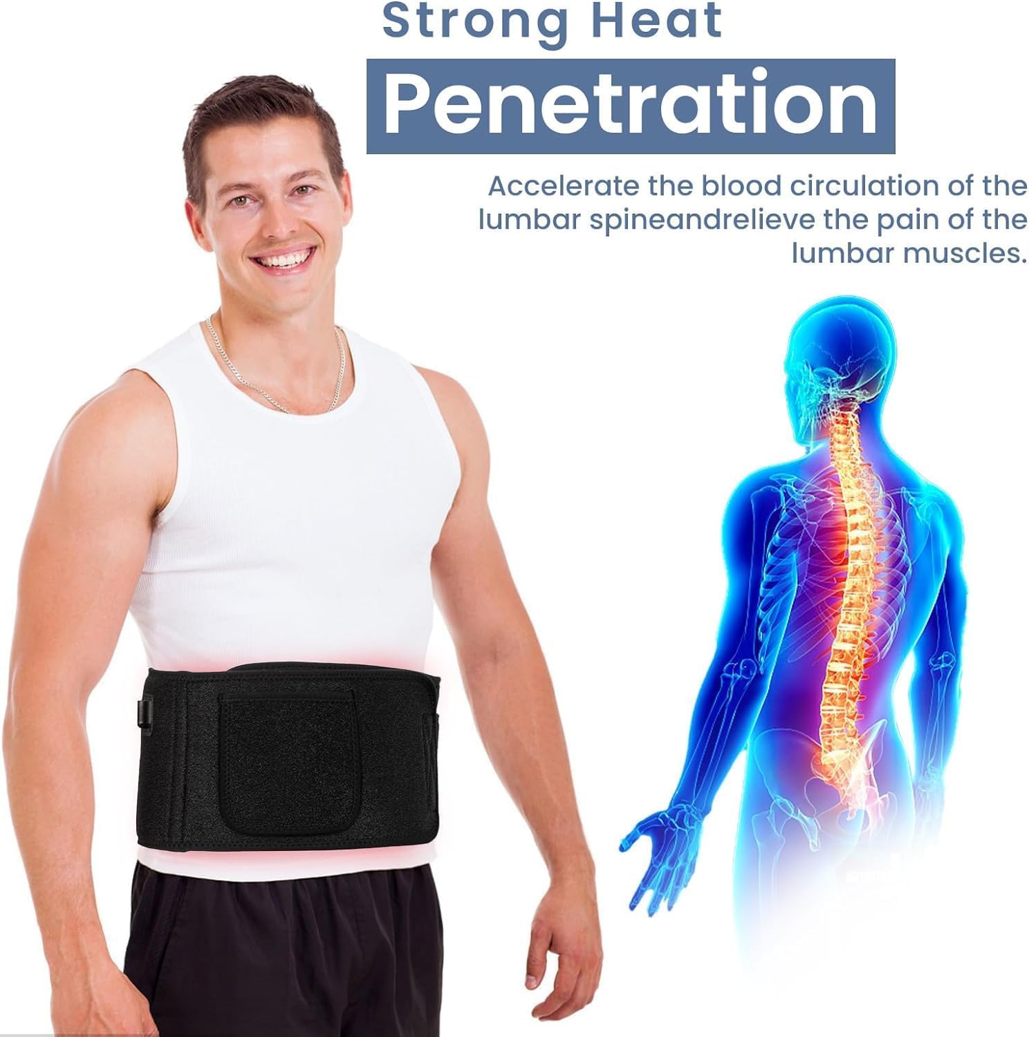 Red Light Therapy Belt - Near Infrared Light Therapy & Red Light Therapy for Body,660nm&850nm Adrxmexna