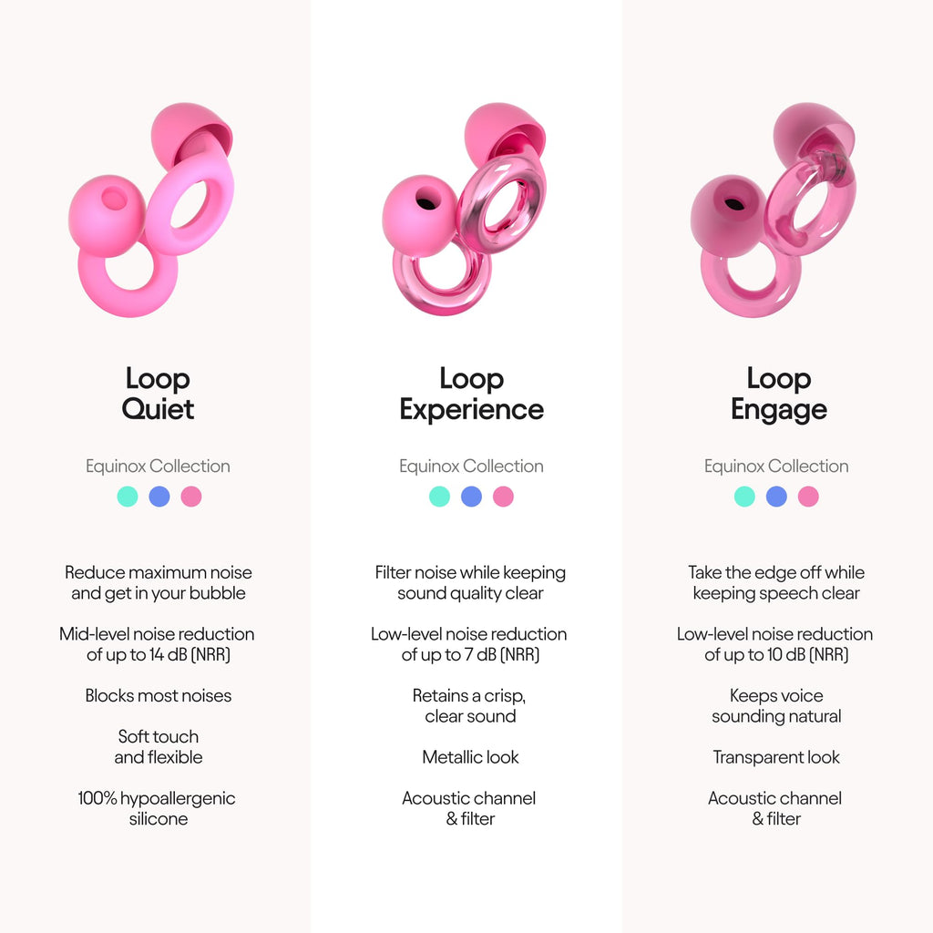 Loop Experience Equinox Earplugs – High-Fidelity Reusable Earplugs