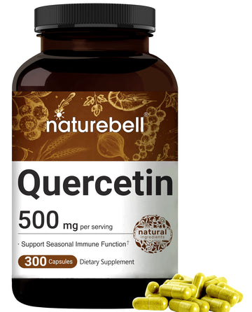 NatureBell Quercetin 500mg Per Serving | 300 Capsules, Ultra Strength Quercetin 