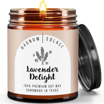 Christmas Candles Scented - Holiday Candles - Winter, Fall - Premium Soy Wax Candle - Lavender