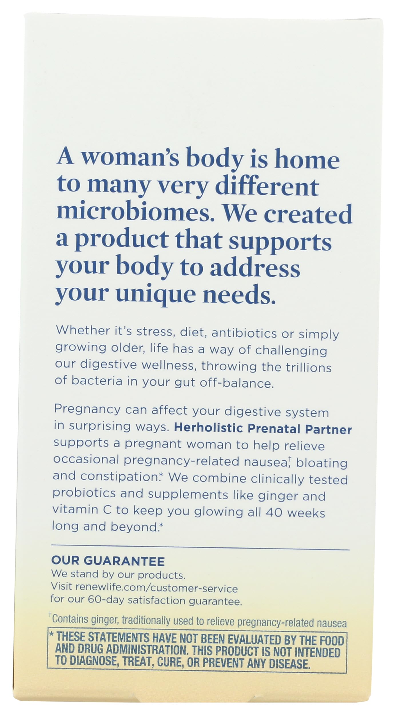 Renew Life Herholistic Prenatal Partner Probiotic 40 Billion, 30 CT Renew Life