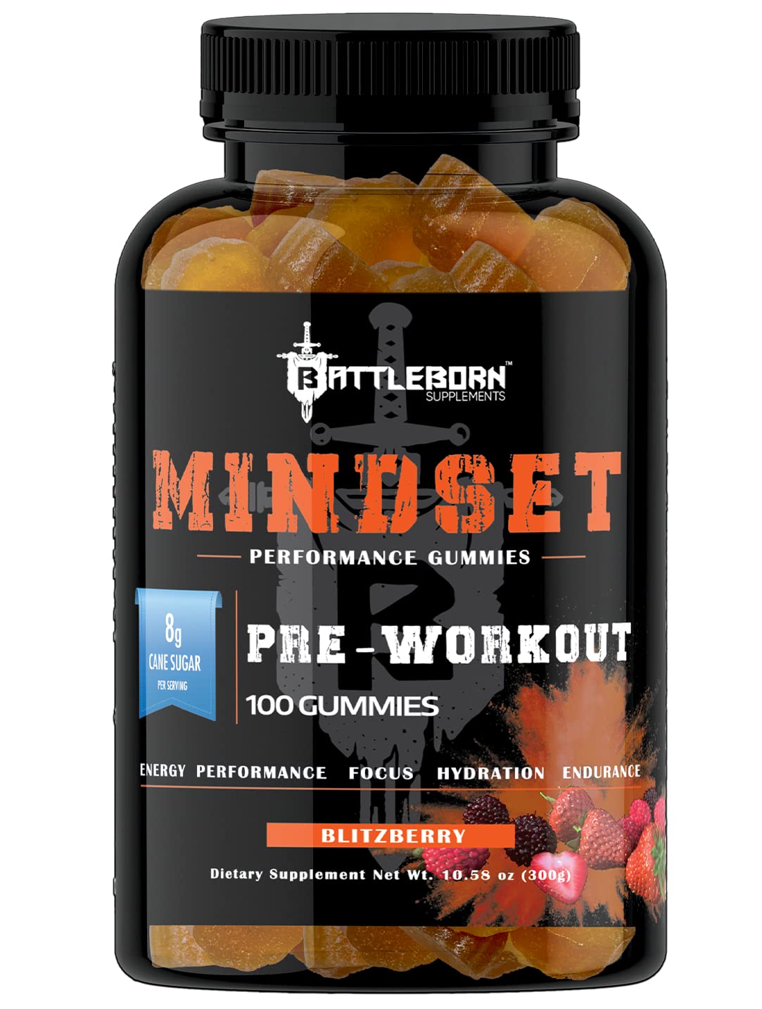 Mindset Dietary Supplement Gummies for Energy and Performance | Naturally Flavored