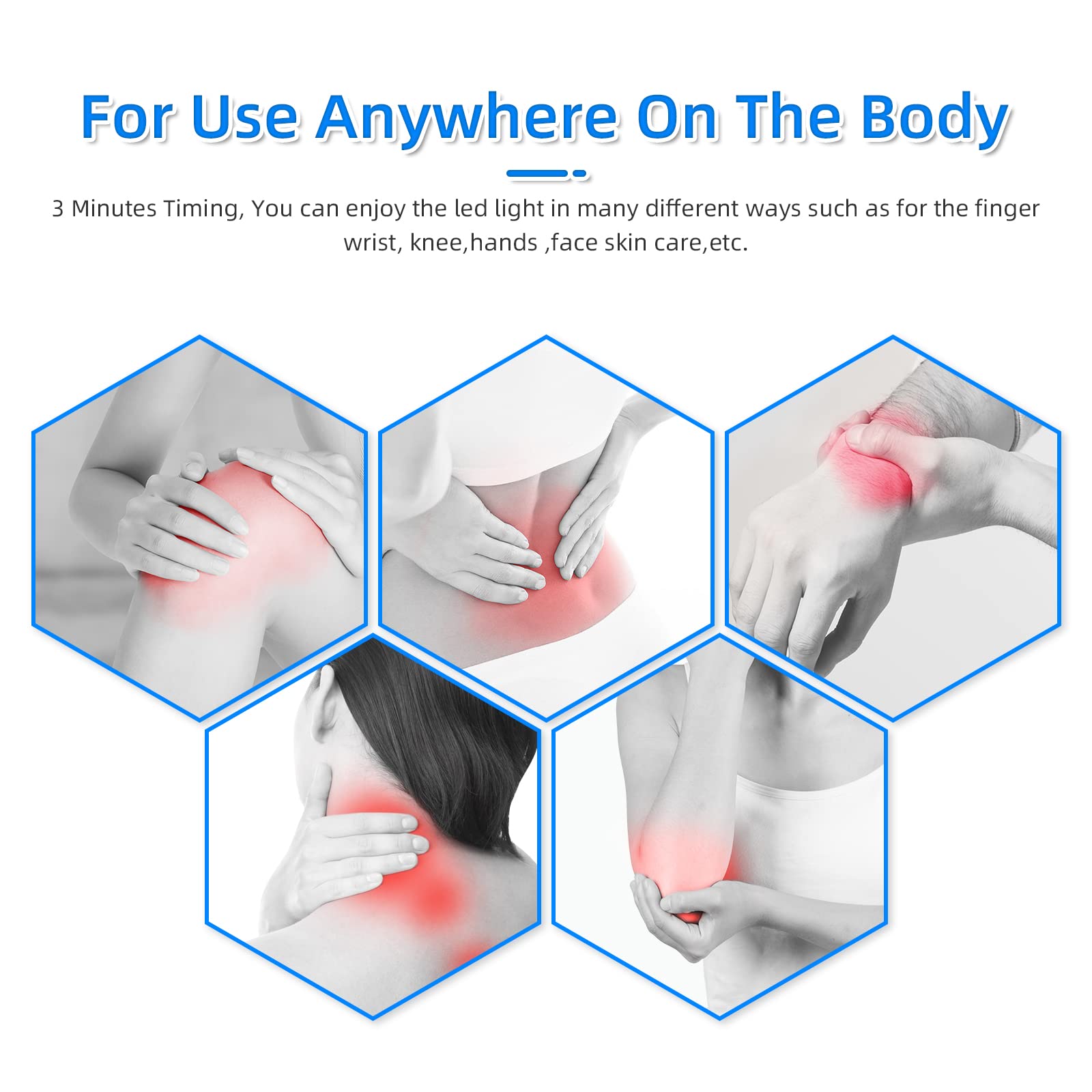 TherapSky Red Light Therapy Device w/Built-in Battery, Infrared Red Light Therapy Wand therapsky