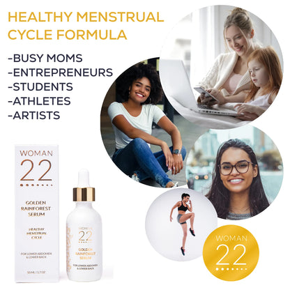 Topical Soothing Serum for Difficult Periods, Cramps, Bloating & more. Apply Lower Abdomen