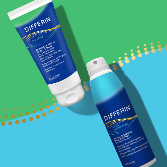 Differin Body Scrub with Salicylic Acid Acne Clearing Improves Tone and Texture Prone Skin