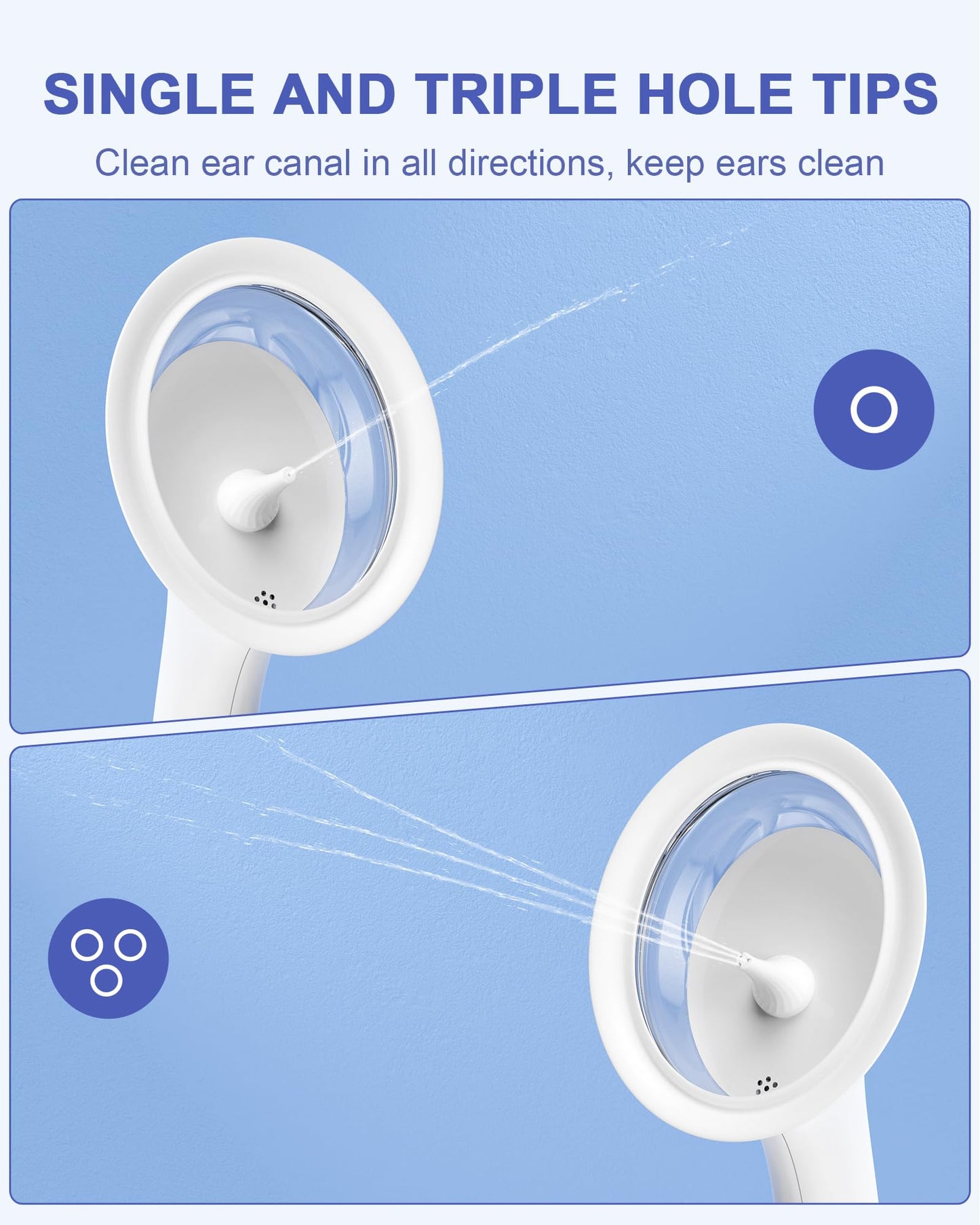 Water Powered Ear Cleaner, Ear Wax Removal Kit with Sewage System