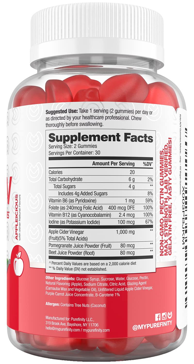 PUREFINITY Keto ACV Gummies to Support Weight Loss and Detox - True Form Keto ACV PUREFINITY