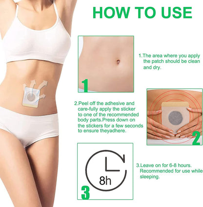 Hairline Mugwort Belly Button Patch, Natural Mugwort Essence Patch, Moxibustion Patch