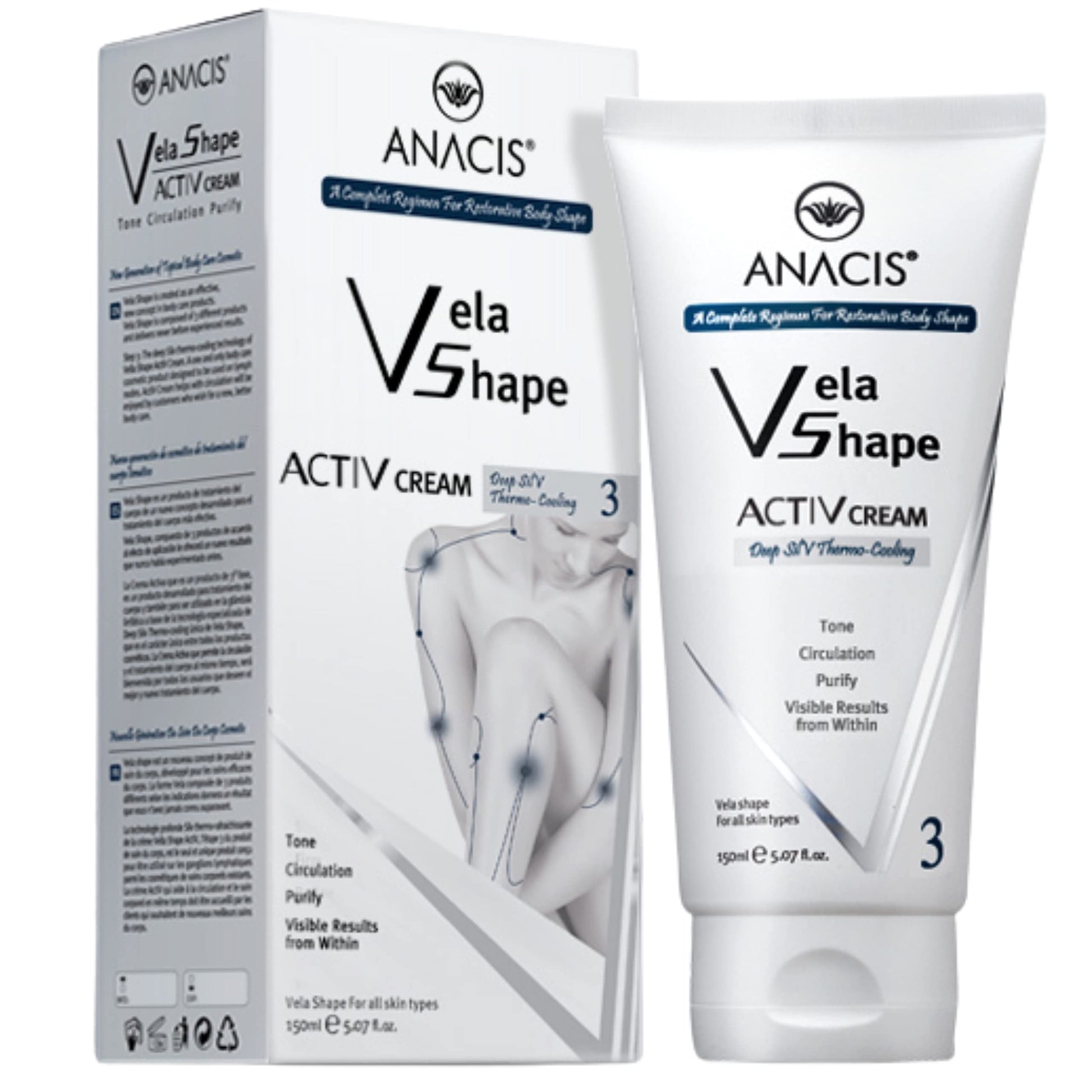 Cellulite Control Cream Active Body Contour Firming Tightening Toning. Anacis 5.07Oz