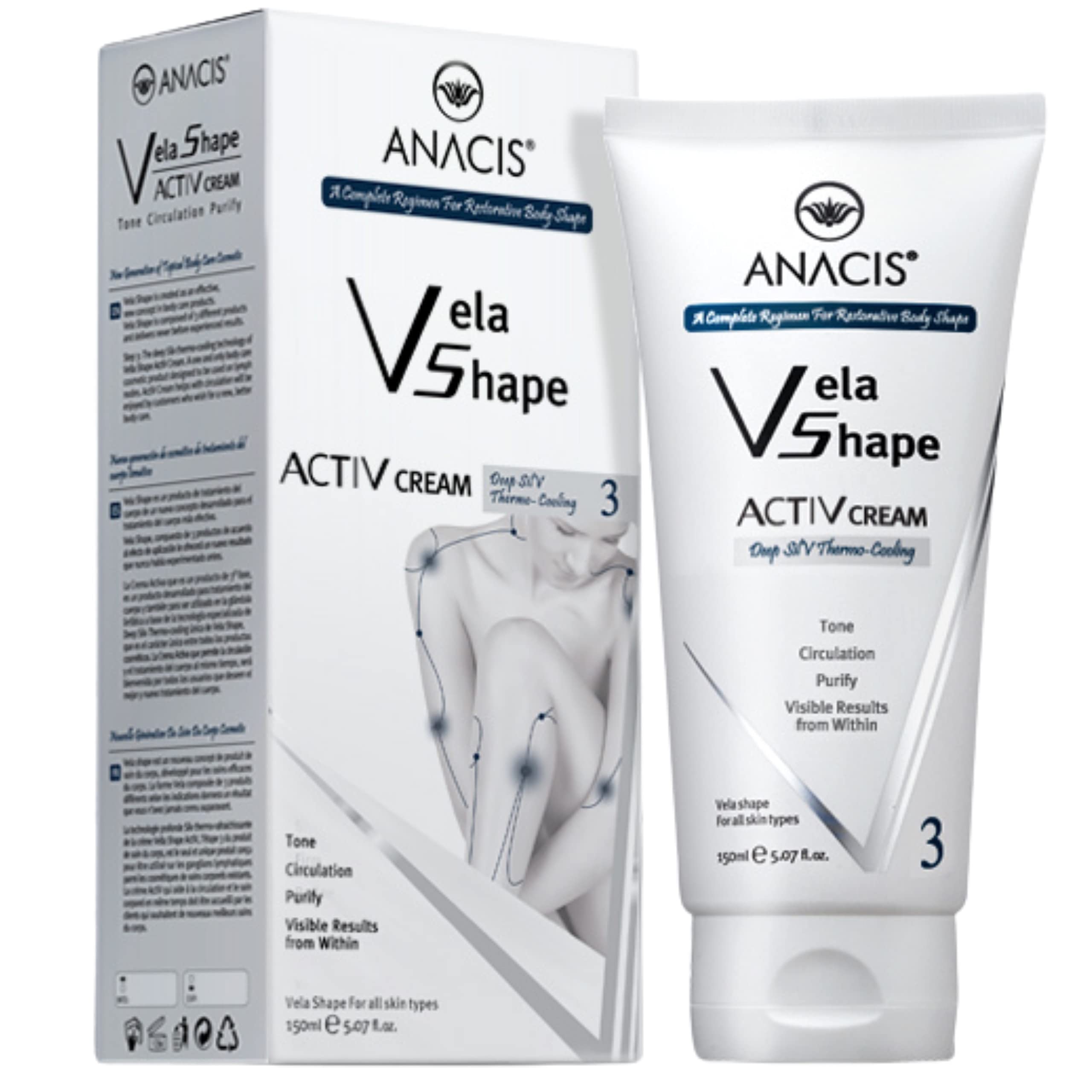 Cellulite Control Cream Active Body Contour Firming Tightening Toning. Anacis 5.07Oz