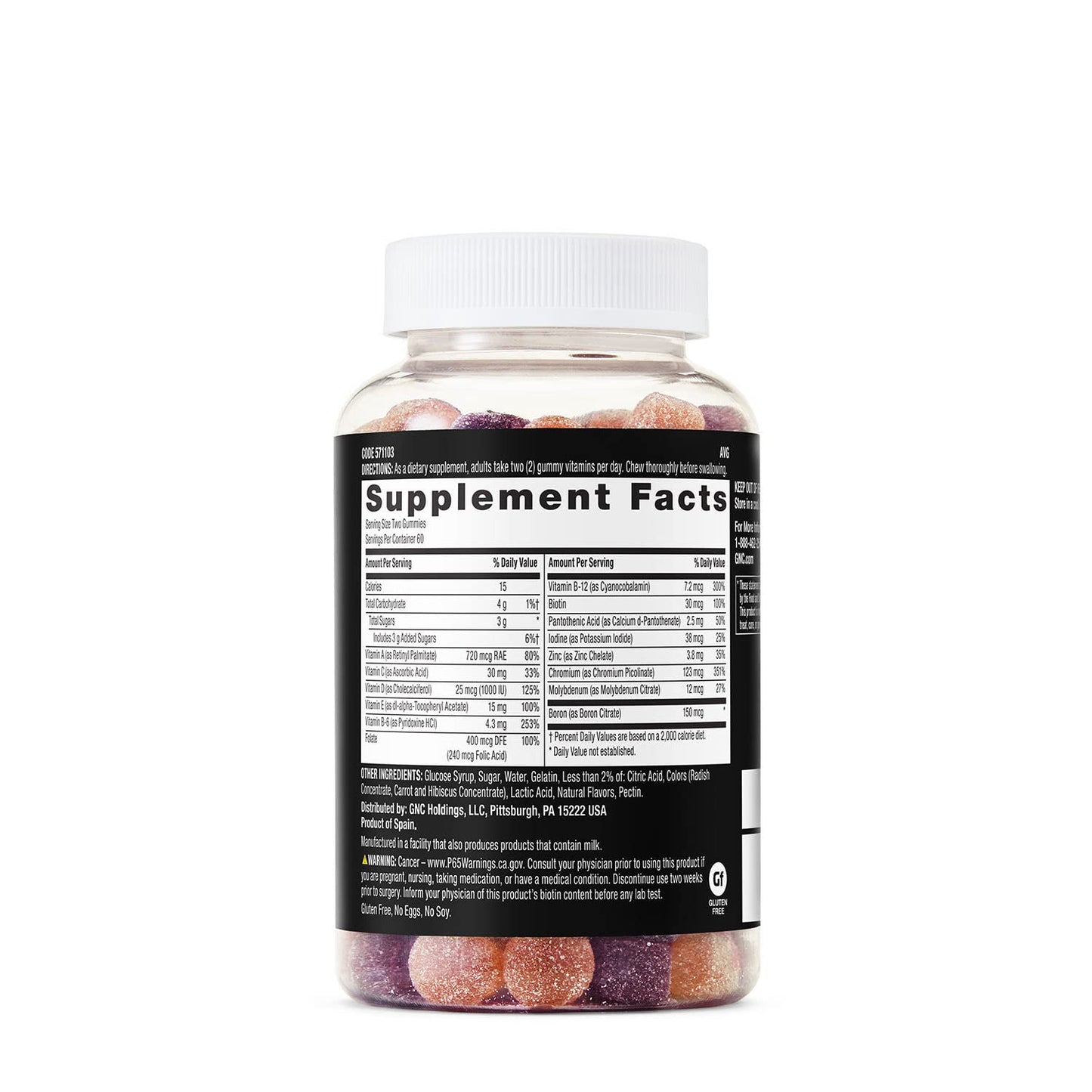 GNC Mega Men Gummy Multivitamin | Supports Energy, Metabolism, and Immune System