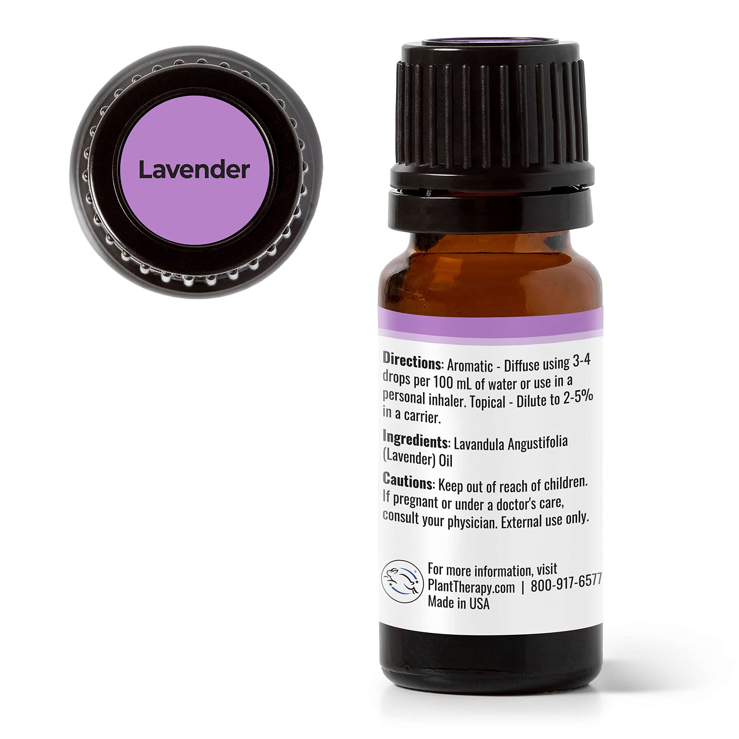 Plant Therapy Lavender Essential Oil 100% Pure, Undiluted, Therapeutic Grade, Aromatherapy Diffuser Plant Therapy
