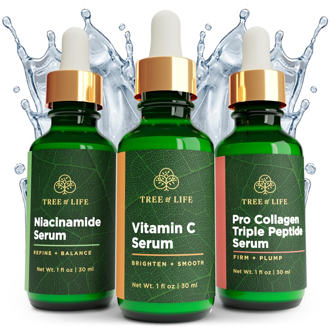 Tree of Life COMPLETE HYDRATION SERUM TRIO with Vitamin C Serum