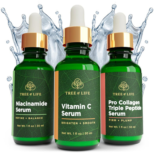 Tree of Life COMPLETE HYDRATION SERUM TRIO with Vitamin C Serum